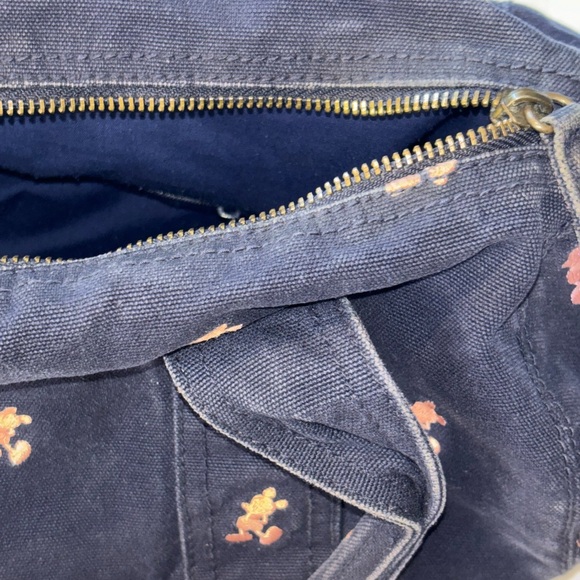 Mickey Mouse Small Duffle Bag Pink Embroidery Disney Themed - Picture 4 of 5